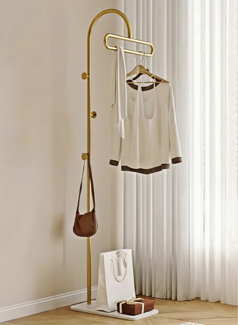 الكาน الملابس المستقل بالأساس من الرخام وبأقواس جانبية، منظم متعدد الاستخدامات بتركيب سهل للمدخل وغرفة النوم والمكتب - Image 1